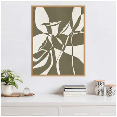 Kate and Laurel Sylvie Boundby Beauty 4 Framed Canvas by Shatha Al Dafai