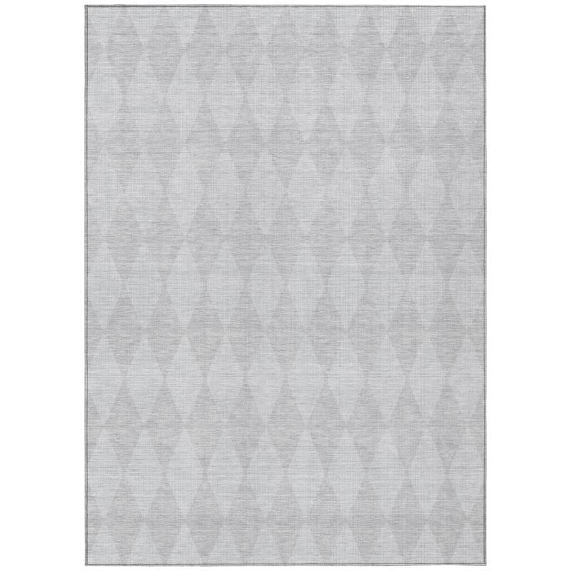 Machine Washable Indoor/ Outdoor Chantille Diamond Argyle Rug