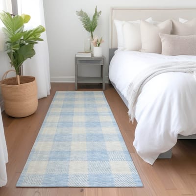 Premium Washable Super Soft Plaid Mayfield Rug