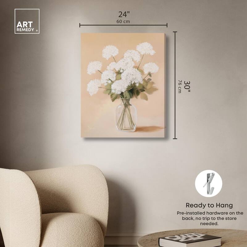 Lace in a Vase I Canvas by Art Remedy, Gallery Wrapped
