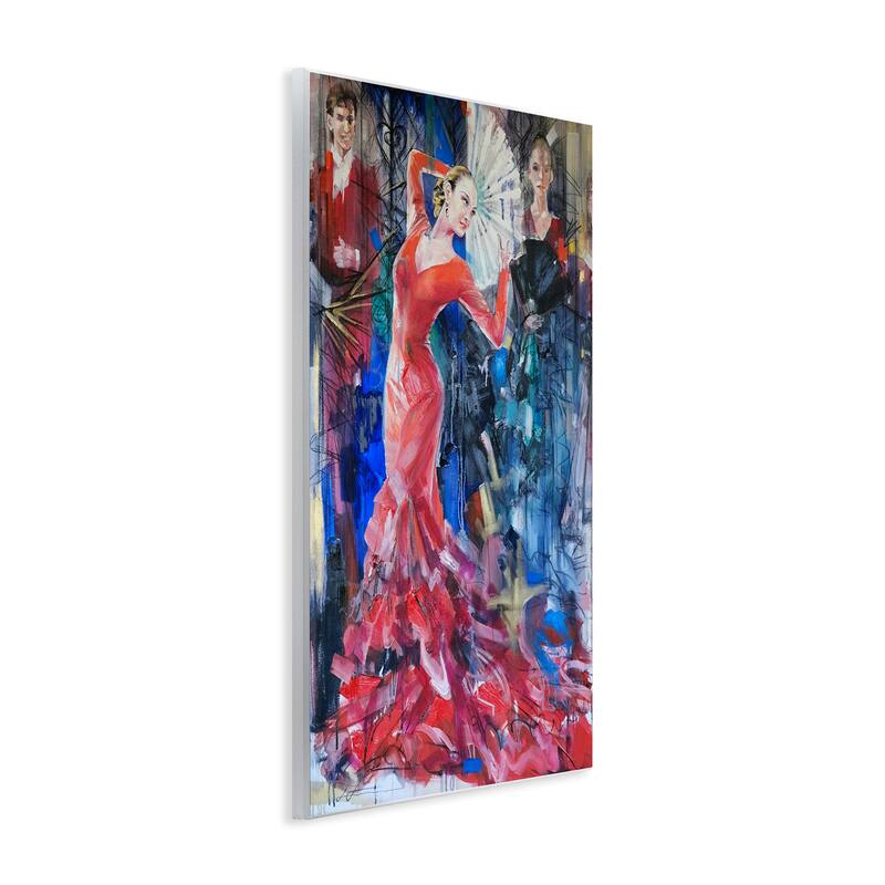 Stupell Bold Dancer with Fan Wall Plaque Art Design By Lucille Lee