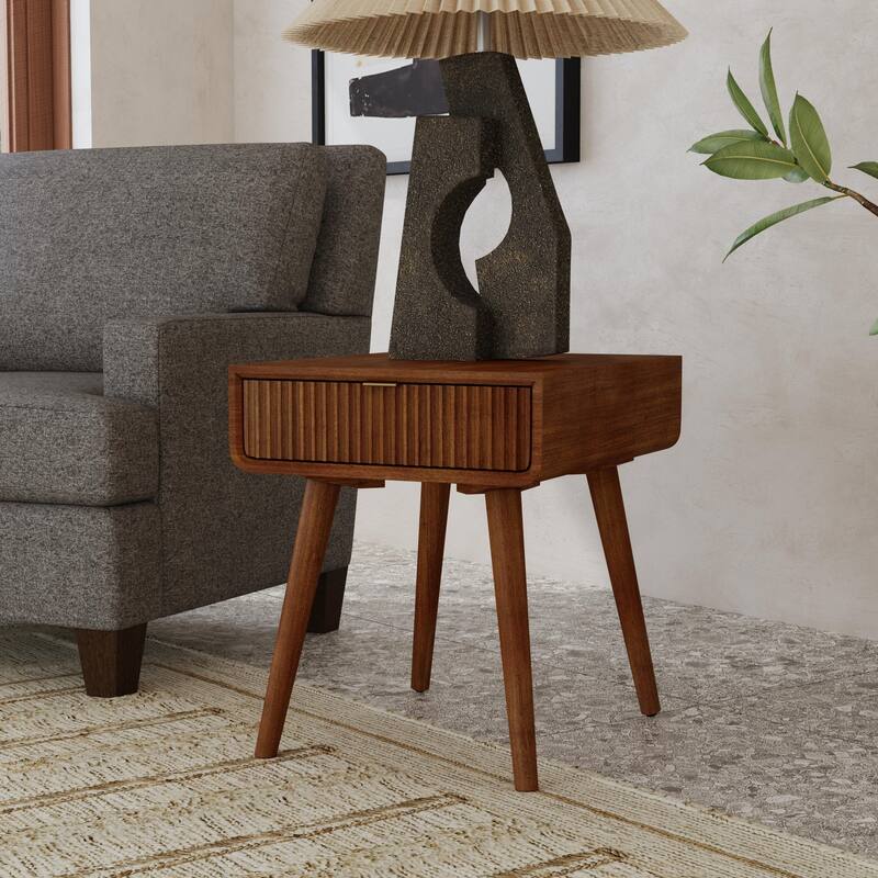 Ludwig End Table by Flexsteel - Brown - Veneer