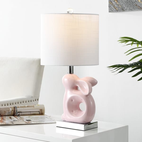 slide 2 of 38, SAFAVIEH Ruby Synthetic Rabbit 19-Inch Ceramic Home Accent - 10.3" x 10" x 19" Pink