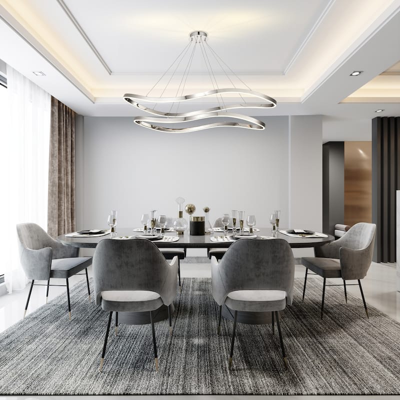 Sylas 48 Inch LED Pendant Polished Nickel Finish - Polished Nickel
