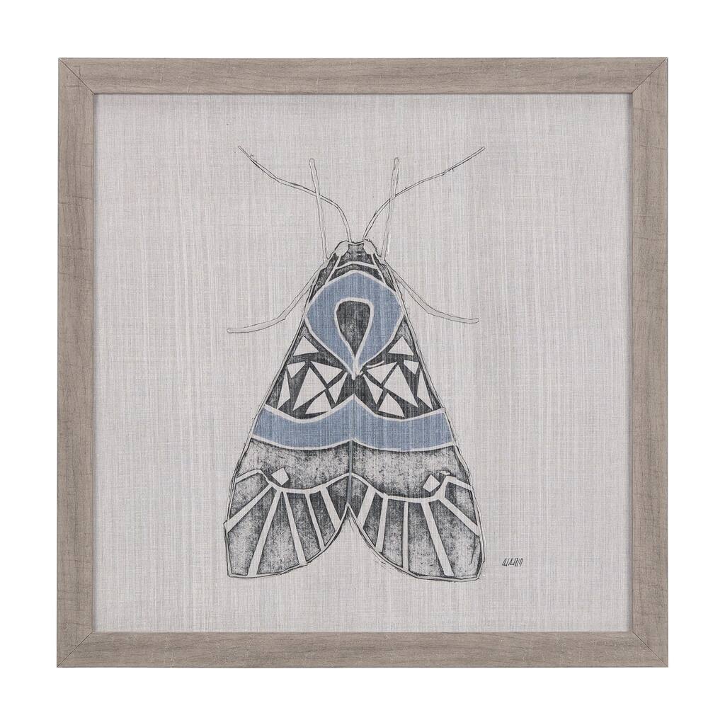 Moth Blue II Framed Art Print