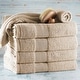 preview thumbnail 55 of 89, Empyrean 100 Percent Cotton Ultra Soft and Absorbent Bath Towel Set 4 Bath towels 2 washcloths - Beige Cream