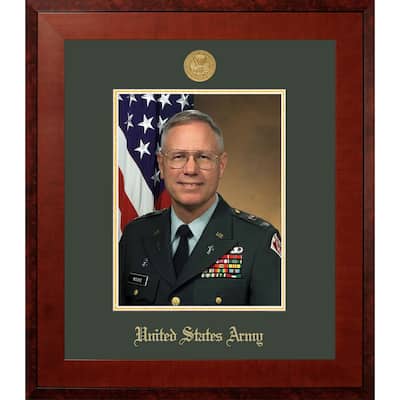 Patriot Frames Army 8x10 Portrait Honors Frame with Gold Medallion