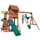 preview thumbnail 2 of 6, Swing-N-Slide Playful Palace Wood Outdoor Playground Swing Set