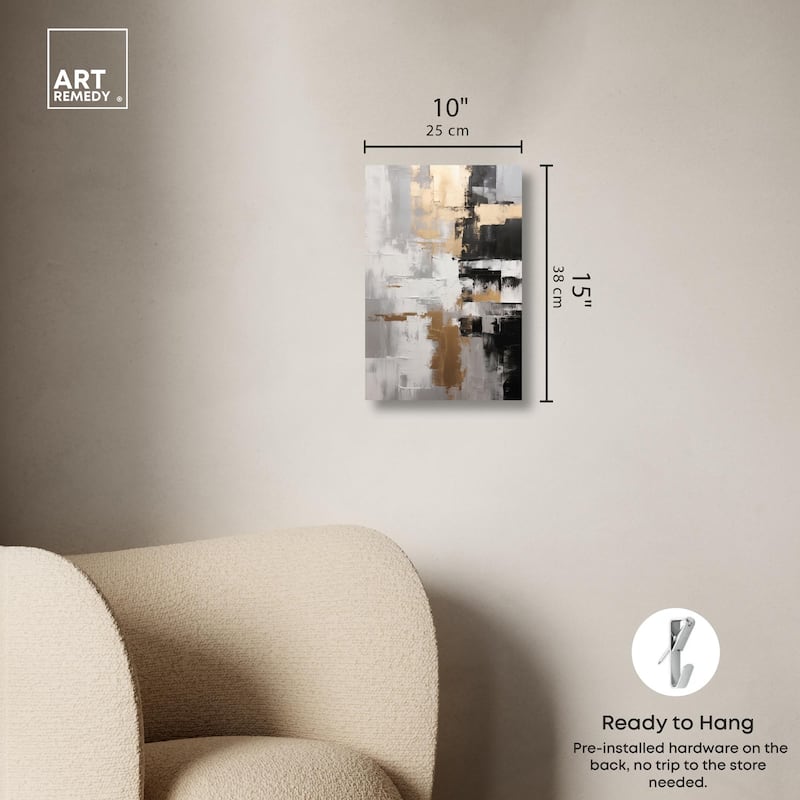 Nocturnal Alloy Canvas by Art Remedy, Gallery Wrapped