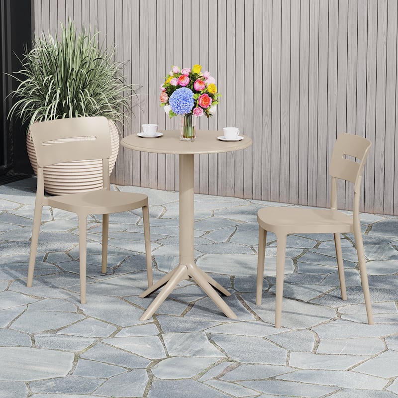 Frond and Form 2-Person Outdoor Round Dining Set
