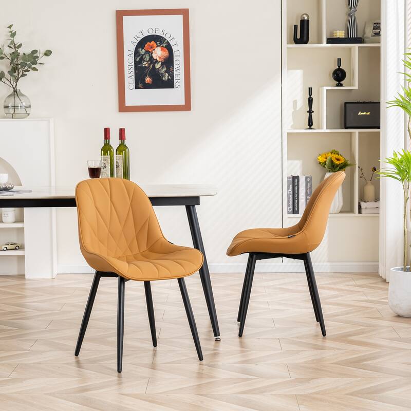Upholstered Dining Chairs Set of 2 Modern Kitchen Chairs