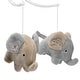 preview thumbnail 3 of 4, Bedtime Originals Elephant Love Musical Baby Crib Mobile Soother Toy - Gray