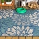 preview thumbnail 55 of 119, JONATHAN Y Marvao Modern Floral Textured Weave Indoor/Outdoor Area Rug