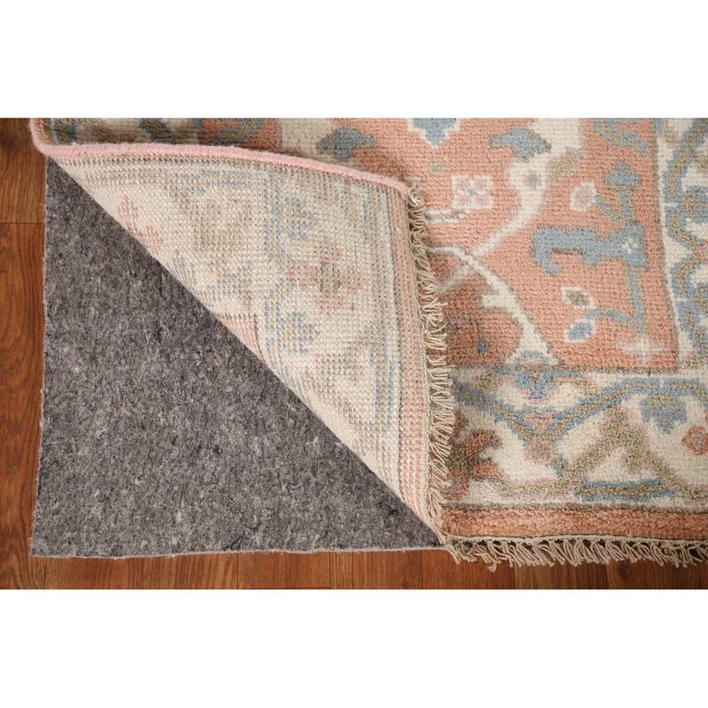 Oushak Indian Runner Rug Handmade Wool Carpet - 2'6"x 9'11"