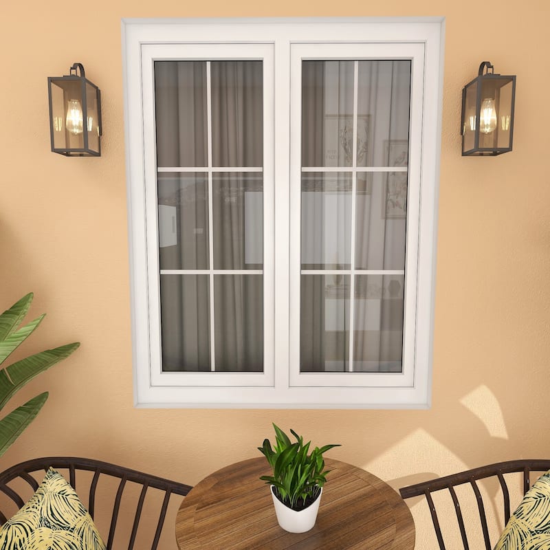 2PK-1 Light Outdoor Matte Black Wall Sconce Lantern - 5"x6.7"x13.78"