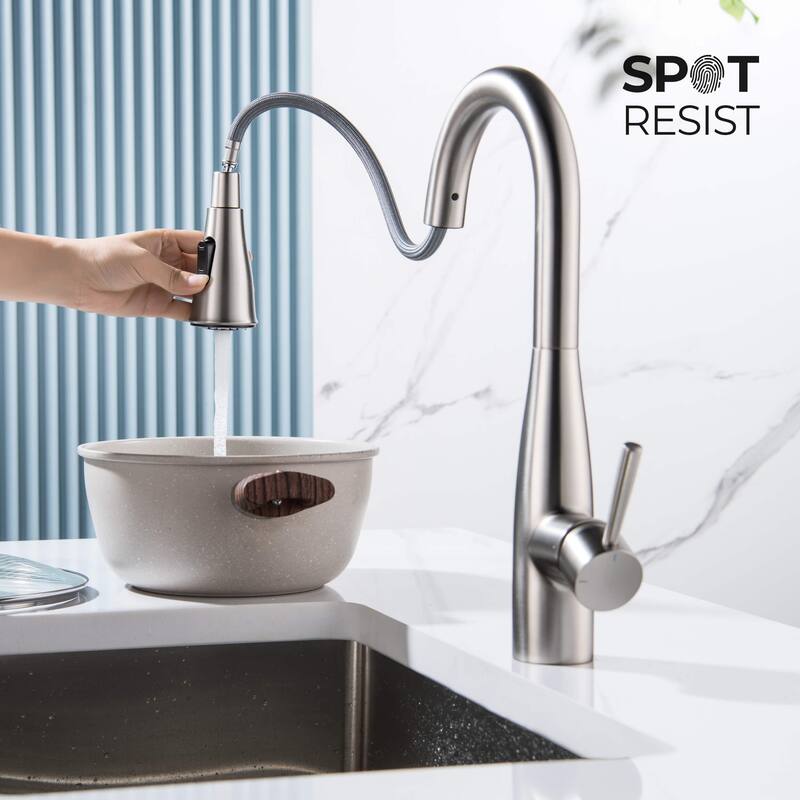 Bari Single Handle Pull Down Kitchen & Bar Sink Faucet