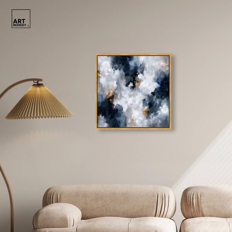 Midnight and Ivory I Canvas by Art Remedy