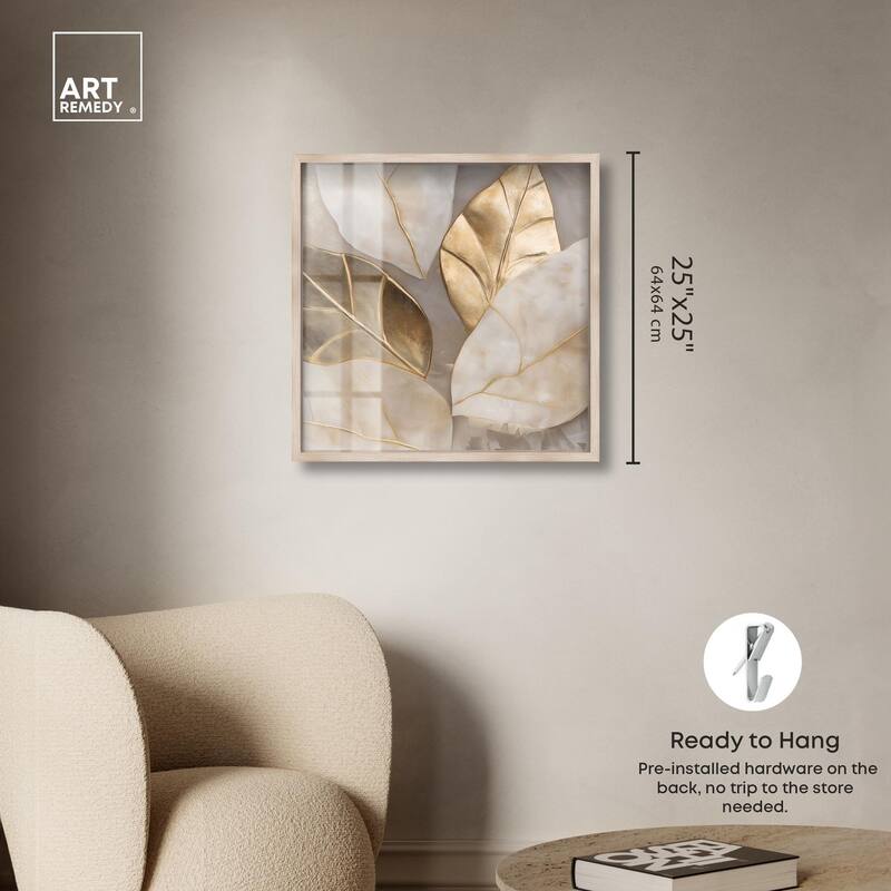 Golden Cascades Shadowbox by Art Remedy