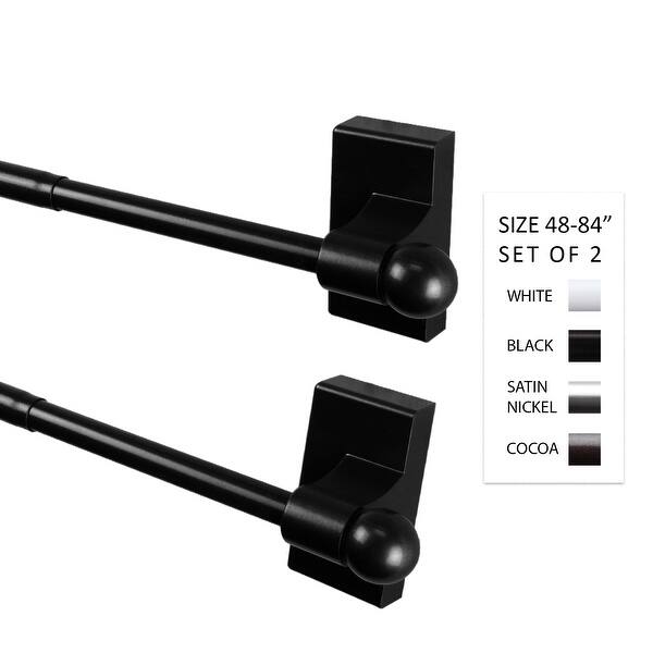 InStyleDesign 7/16 inch dia. Rod 4884 inch long (Set of 2) On Sale Bed Bath