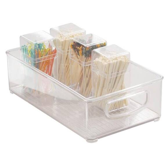 Shop Interdesign 64330 Clear Kitchen Bin 10 X 6 X 3 Overstock 12368407