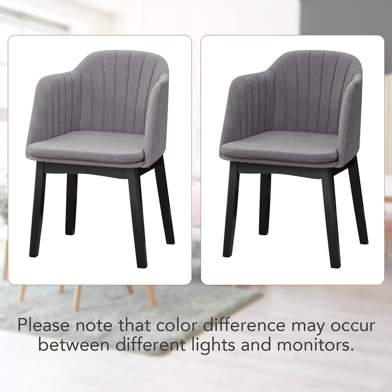 Gymax 2PCS Modern Dining Chairs Upholstered Velvet Accent Chairs w/