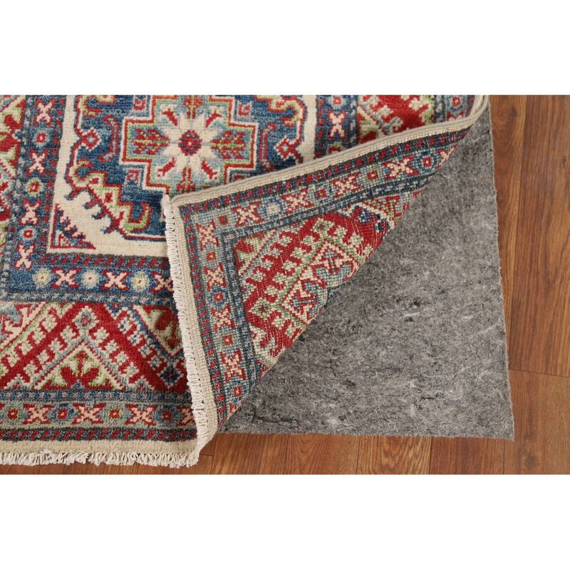 Kazak Runner Rug Hand-Knotted Wool Carpet - 2'5" x 15'2"