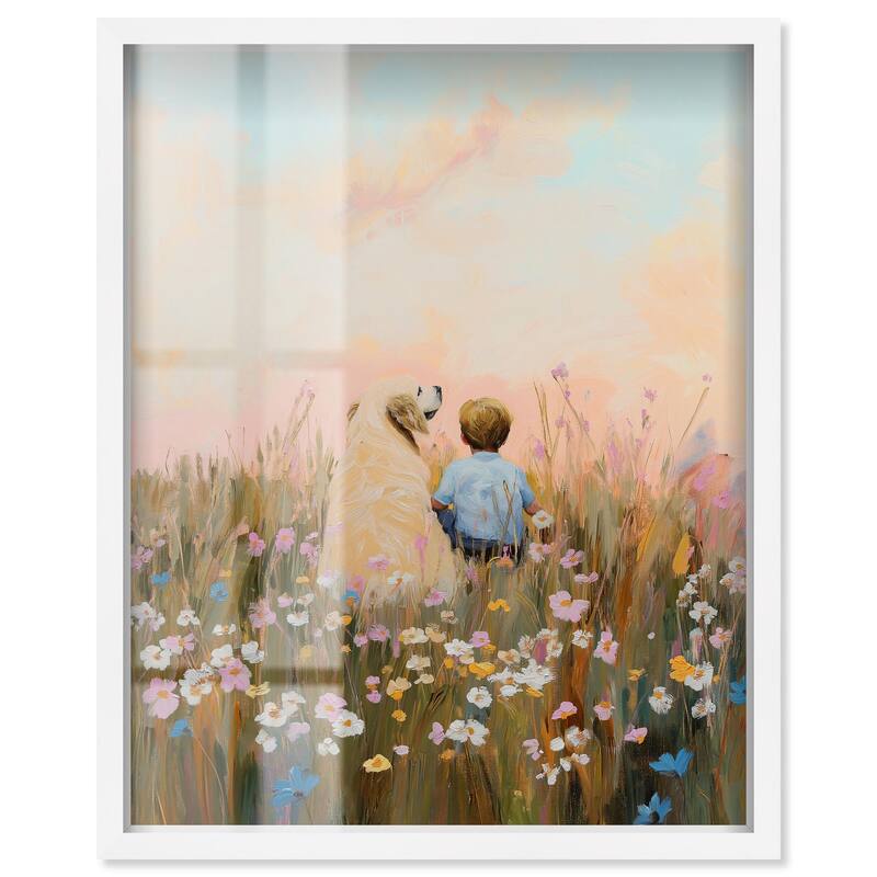 Sunset Companions Shadowbox by Art Remedy - White - 20" x 24"