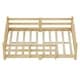 preview thumbnail 23 of 74, Montessori Solid Pine Floor Bed with Full-Length Safety Fence & Slatted Base by Harper&Bright Designs