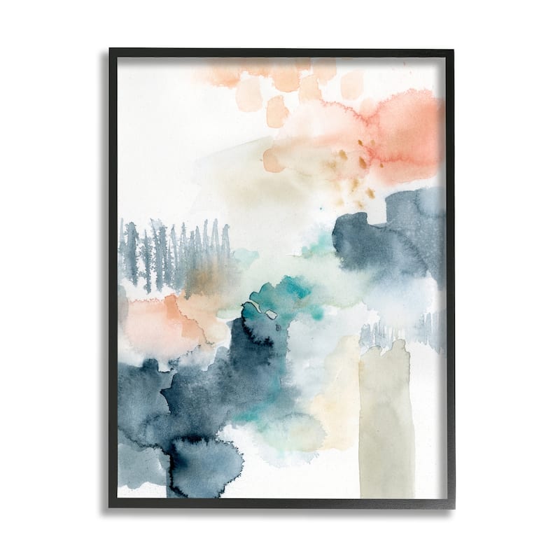 Stupell Spring Forest Veil Abstract Tree Landscape Framed Giclee Texturized Art by Victoria Barnes