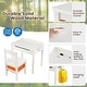 preview thumbnail 20 of 31, Gymax Kids Table and Chair Set Wood Activity Study Desk w/ Storage