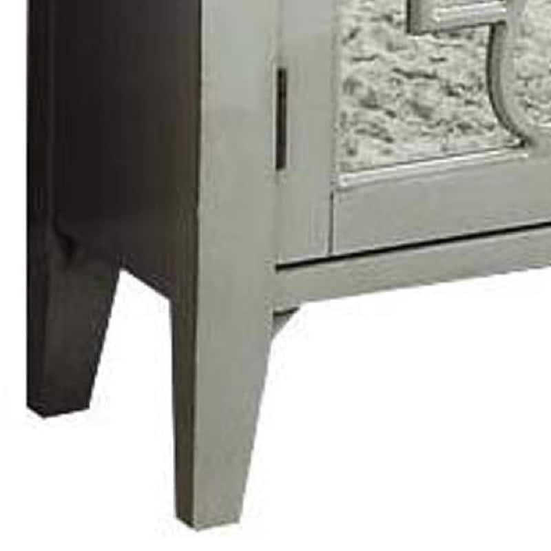 Grand Kacia Console Table, Antique Gray