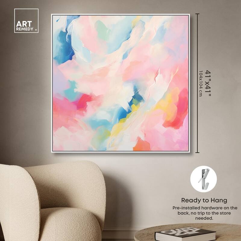 Cotton Candy Clouds II Canvas by Art Remedy