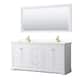 Option White, Gold Trim, White Quartz Top