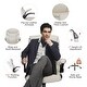preview thumbnail 5 of 19, Ergonomic High Back Office Chair, Swivel Task Chair with Adjustable Flip-up Armrest, PU Leather Computer Desk Chairs with Wheels