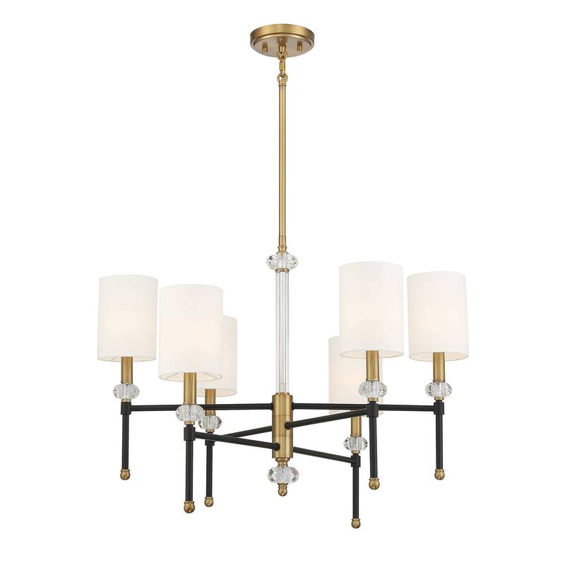 Savoy House 1-1887-6 Tivoli 6 Light 28" Wide Crystal Chandelier