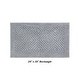 preview thumbnail 32 of 41, Better Trends Bath Rug 100% Cotton Tufted Soft & Plush Water Absorbent Bathroom Rugs for Shower, Sink Bath Mats Trier Collection 20" x 30" Rectangle - Silver