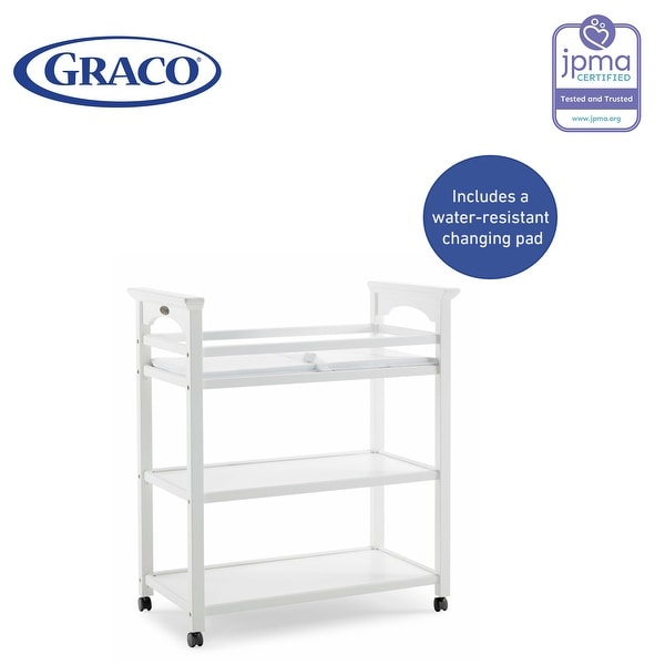 Graco lauren changing table white clearance