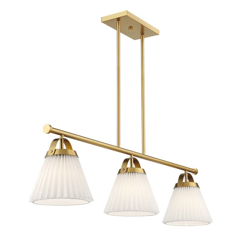 3-Light Linear Chandelier By Trade Winds