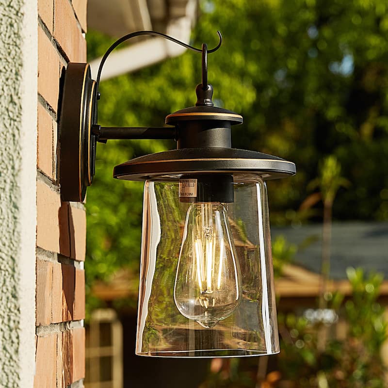 1-Light Outdoor Wall Sconce - 6.62"x8.3"x12"