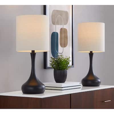 Porch & Den Gavin 24" Metal Table Lamp (Set of 2)