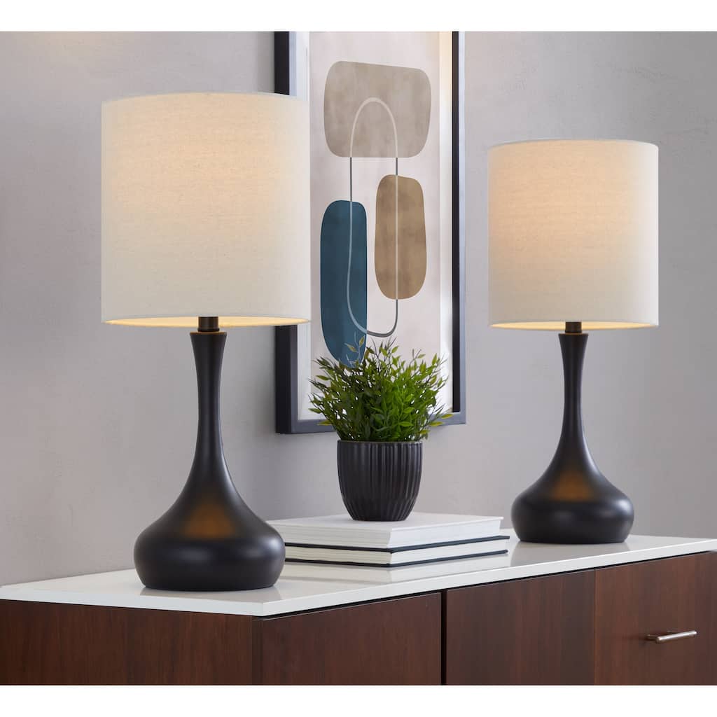 Porch & Den Gavin 24" Metal Table Lamp (Set of 2)