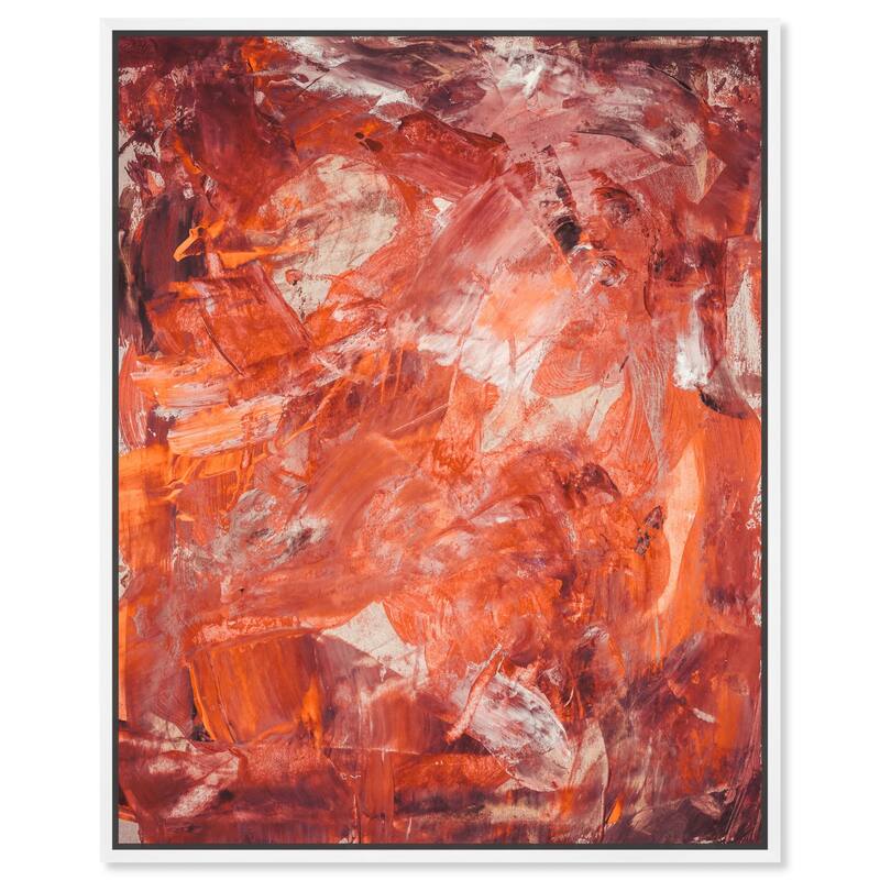 Shades of Red II Canvas by Art Remedy - White - 36" x 45"