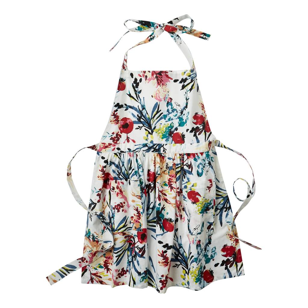 Autumn Botanical Cooking Baking Apron Cotton Machine Wash, One Size Fits Most - Multi