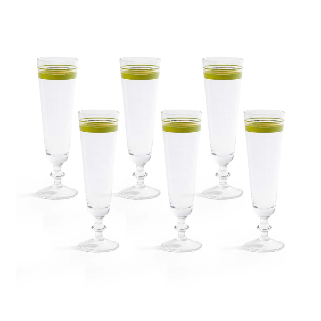 Alfresco Prosecco & Champagne Flutes, Set of 6