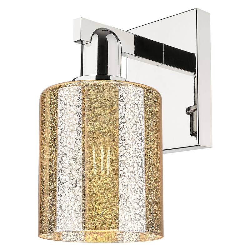 Innovations Lighting 716-1W-11-5 Cobbleskill Sconce Cobbleskill 11" - Polished Nickel / Mercury