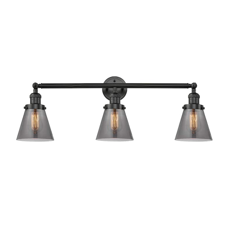 Innovations Lighting Small Cone 3 Light 30" Wide Bathroom Vanity Light