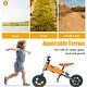 preview thumbnail 5 of 7, Orange Aluminium Alloy Children's outdoor off-road electric bicycle No battery Electric bicycle that can be Pedalled