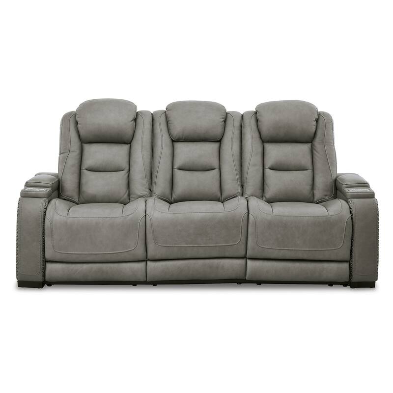 Signature Design by Ashley The Man-Den Gray 2-Piece Upholstery Package - 85"W x 40"D x 43"H