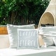 preview thumbnail 2 of 5, Stupell Little Yet Fierce Blue Nursery Printed Outdoor Throw Pillow Design by MakeWells