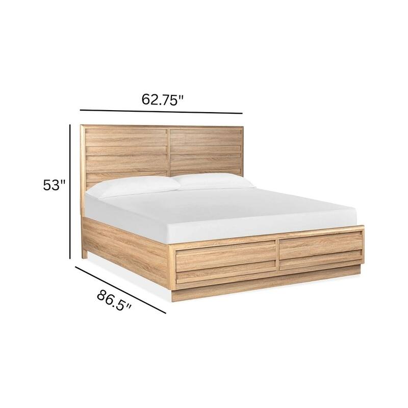 Magnussen Home Brentwood Heights Provincial Brown Panel Storage Bed